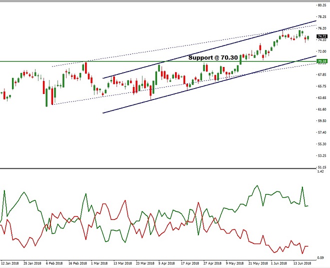 Nike - Technical Analysis - 21st June 2018