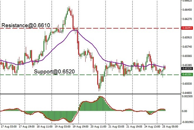 NZD - technical analysis - 25th August 2020